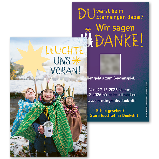 Dankbild Sternsinger 2026 - 10er Bündel