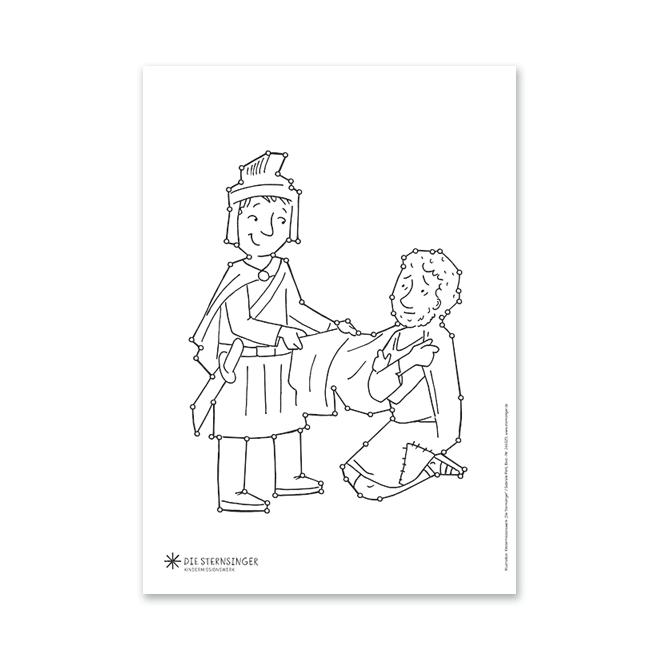 Stickkarte: Sankt Martin - 10er Set