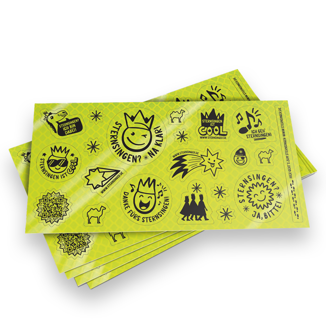 Reflexsticker - 5er Bündel