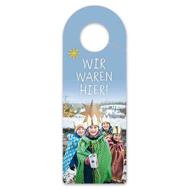 Türhänger "Wir waren hier!" - 10er Bündel